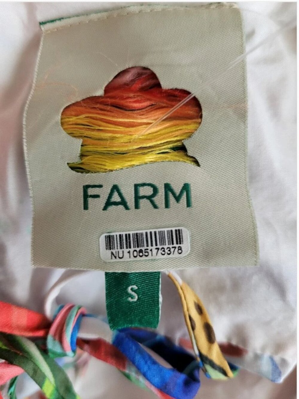 Farm Rio Super Colorful Cotton Mini Summer Dress size S - Picture 7 of 8